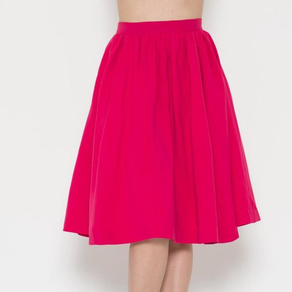 Esley RETRO CIRCLE SKIRT Black Size Small